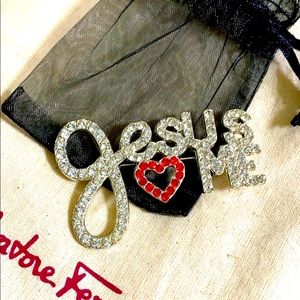 🖤JESUS ❤️ ME brooch